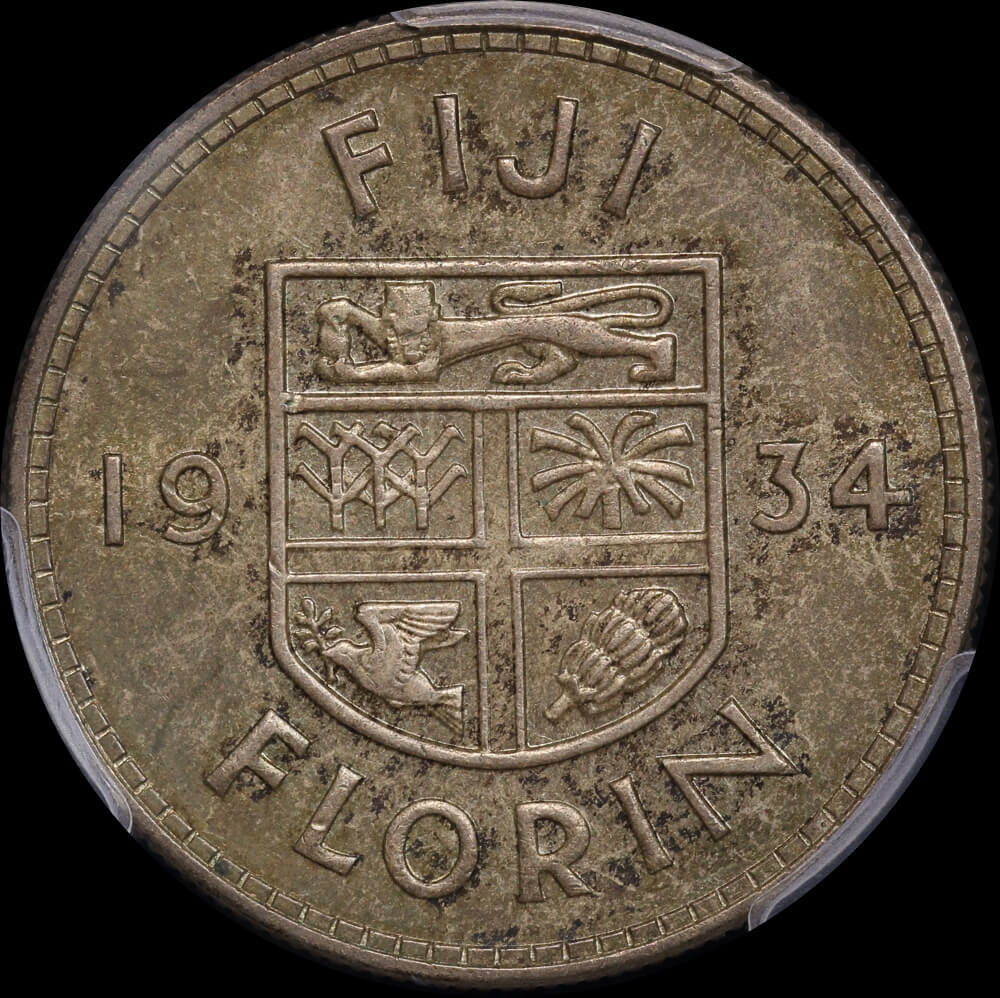 Fiji 1934 Silver Florin KM# 5 PCGS MS63 product image