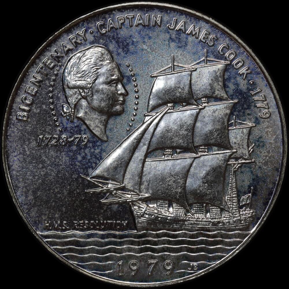 Samoa 1970 Silver 10 Tala Uncirculated Coin - Captain James Cook product image