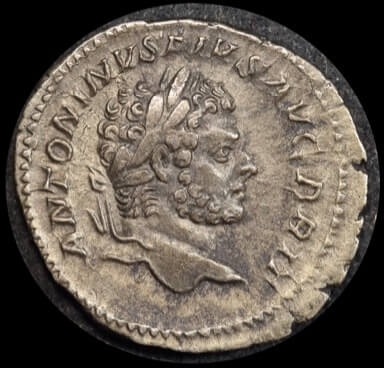 Ancient Rome (Imperial) 213 AD Caracalla Silver Denarius RIC IV 208a Good VF product image