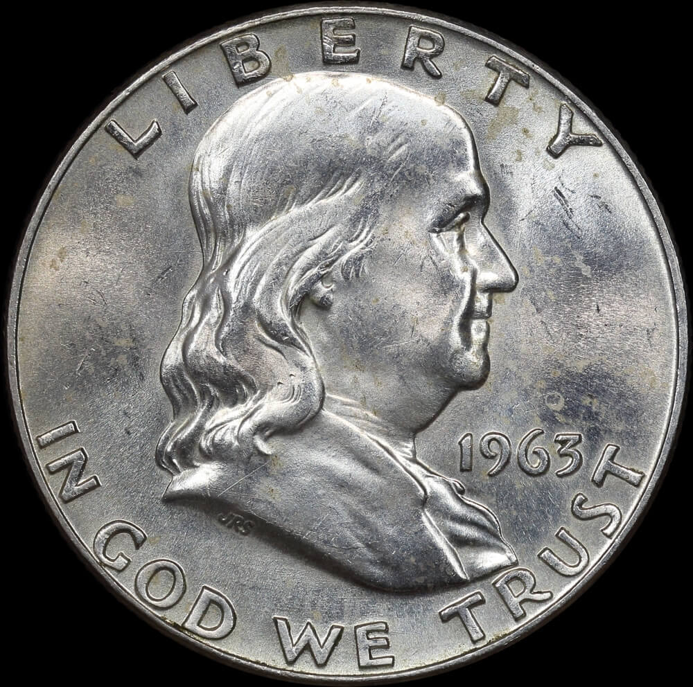 United States 1963 Silver Franklin Half Dollar Uncirculated product image