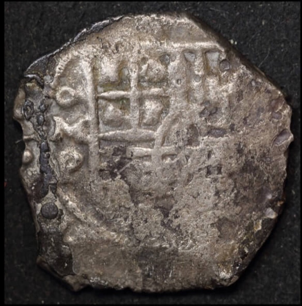 Mexico ca 1652 Silver 4 Reales ex Gilt Dragon Shipwreck Very Good ID# 53825 product image