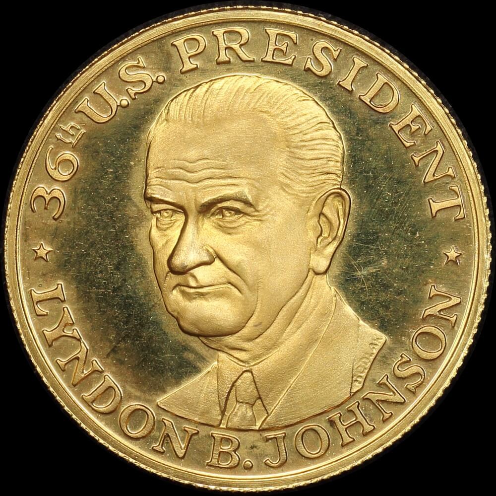 USA Gold Medallion US Presidents - Lyndon B. Johnson product image