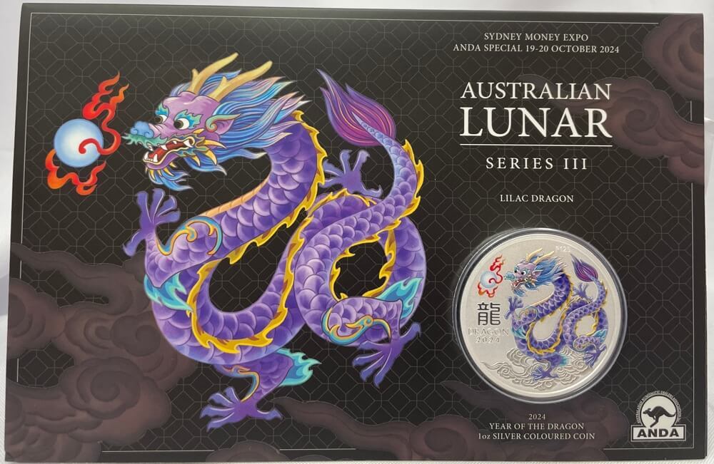 2024 Silver 1oz Lilac Dragon - Sydney Money Expo product image