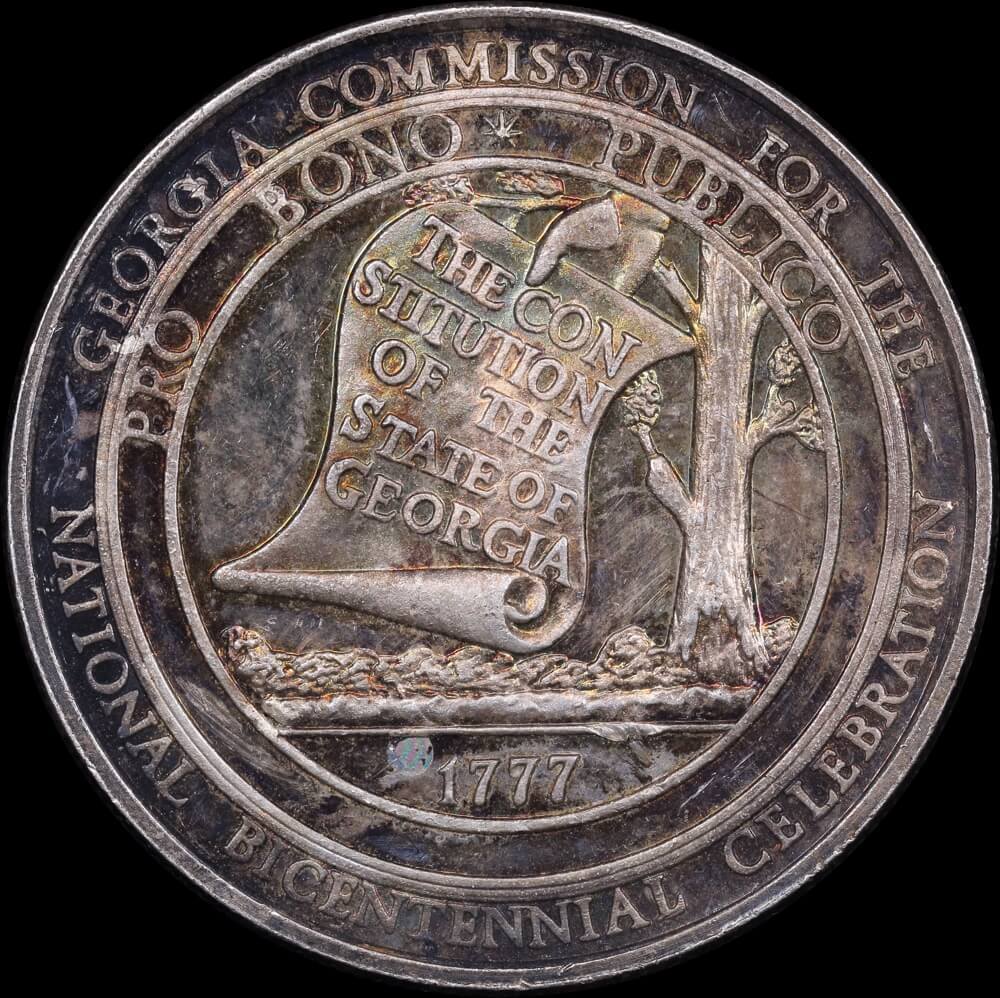 United States 1976 Silver Medallion Georgia Commission National Bicentennial  product image