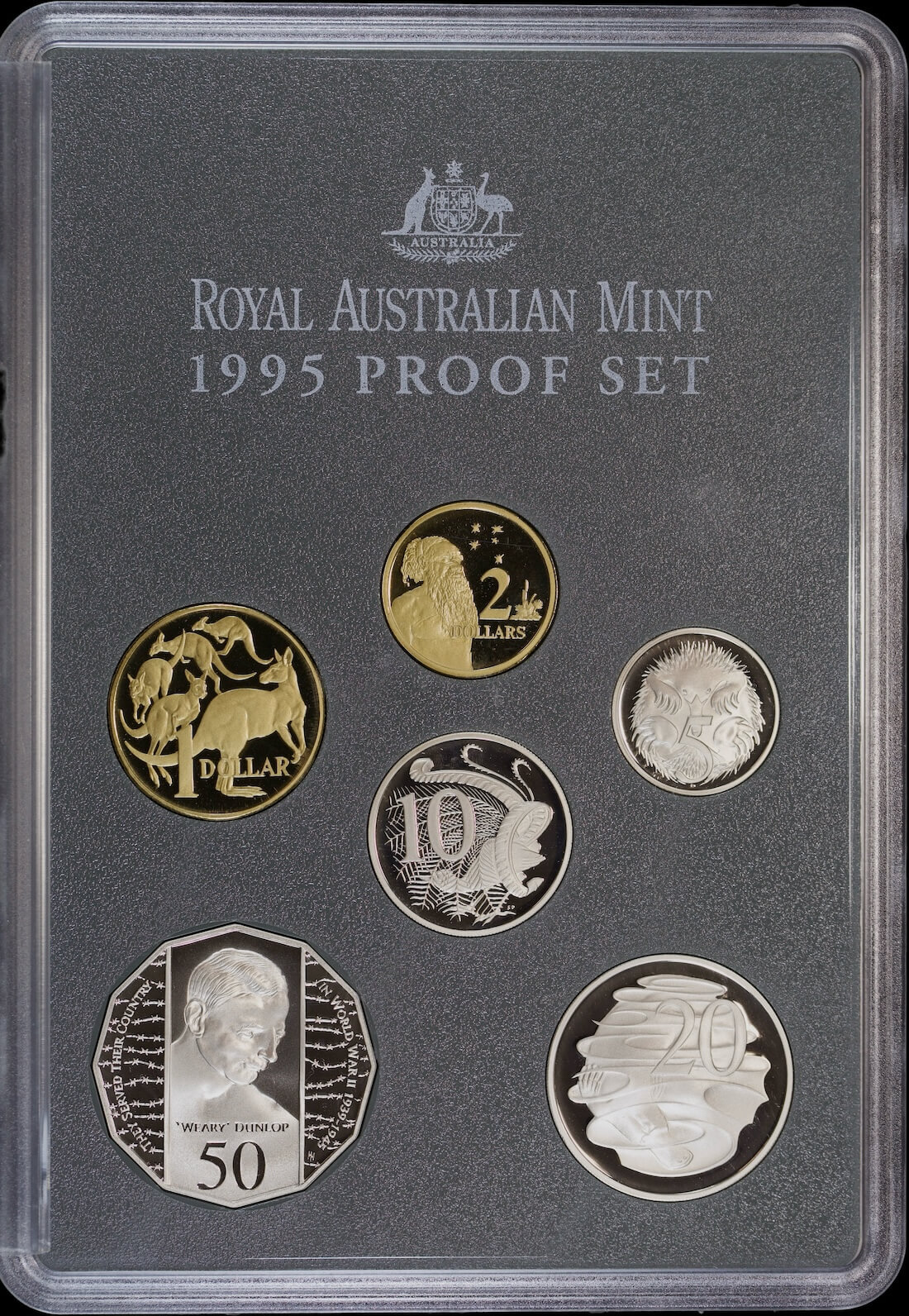 Australia 1995 Proof Coin Set Weary Dunlop - Damaged Packaging product image