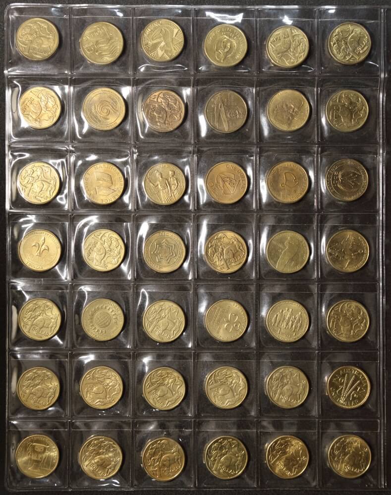 1984-2023 $1 Comprehensive Collection of 54 Uncirculated Coins product image