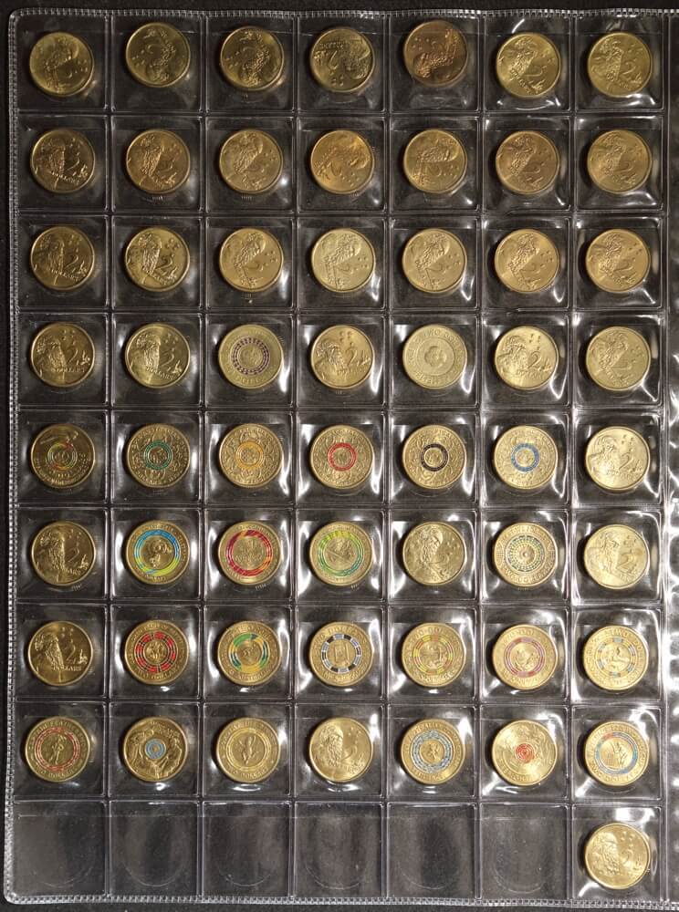 1982-2022 $2 Comprehensive Collection of 57 Uncirculated Coins product image