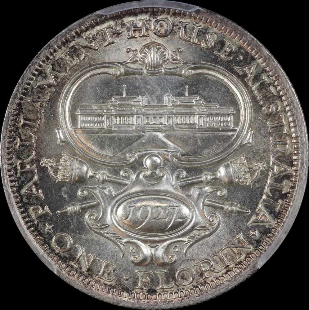 1927 Florin Canberra Unc (PCGS MS61) product image