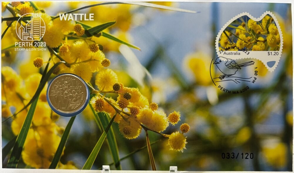 2023 $1 PNC Perth Stamp & Coin Show - Wattle product image