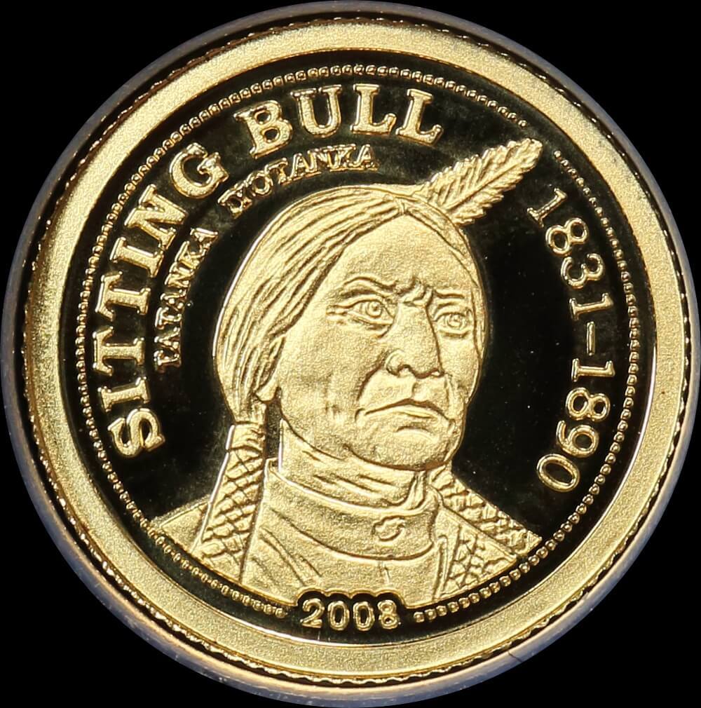 Palau 2008 Gold Half Gram Coin - Sitting Bull product image