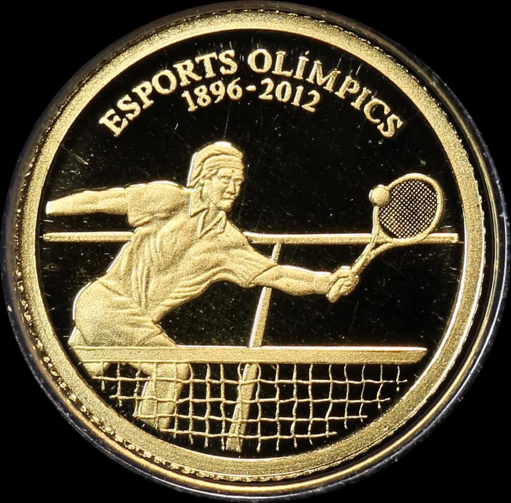 Andorra 2010 Gold Half Gram Coin - Tennis product image