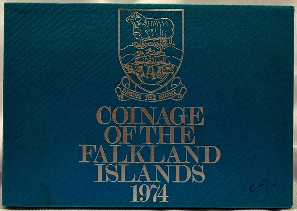 1974 Coinage of The Falkland Islands 5 Coin Set product image