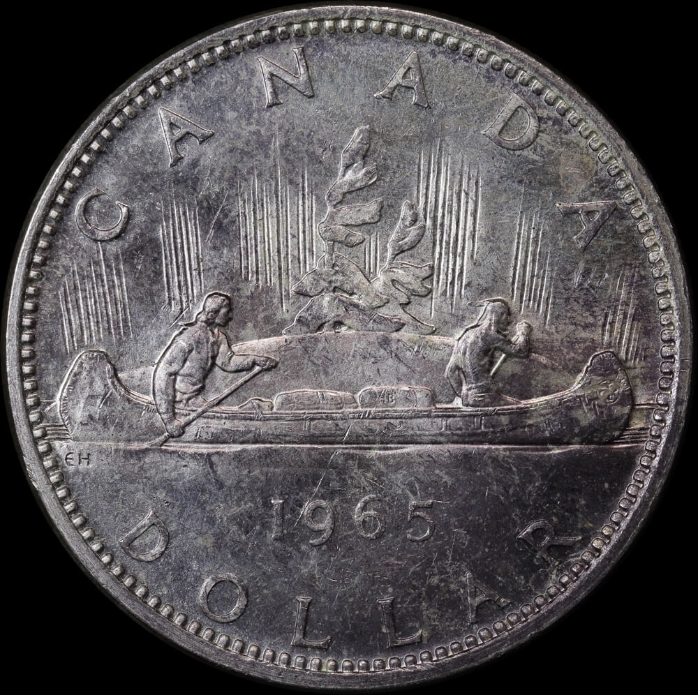 Canada 1965 Silver 1 Dollar KM#54 Uncirculated product image