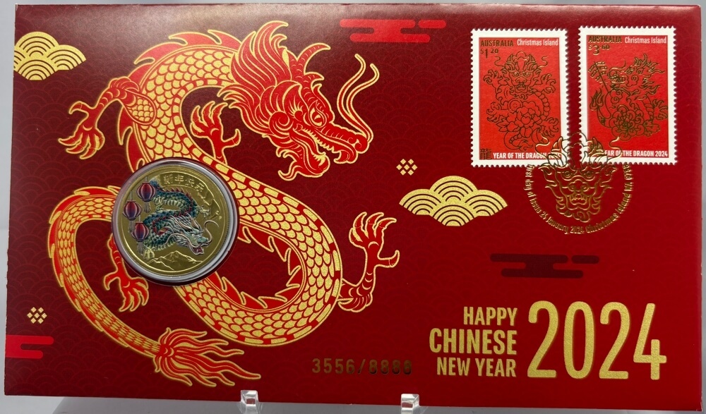 2024 Coloured 1 Dollar PNC - Lunar Dragon product image