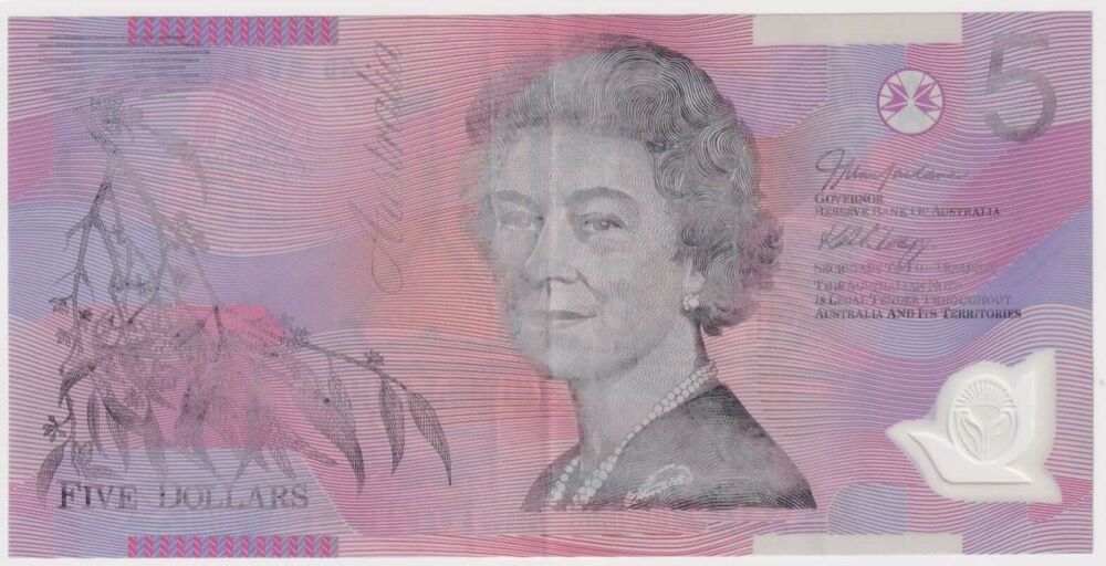 2006 $5 Note Intaglio Print Fade Error McFarlane/Henry R#220d good EF product image