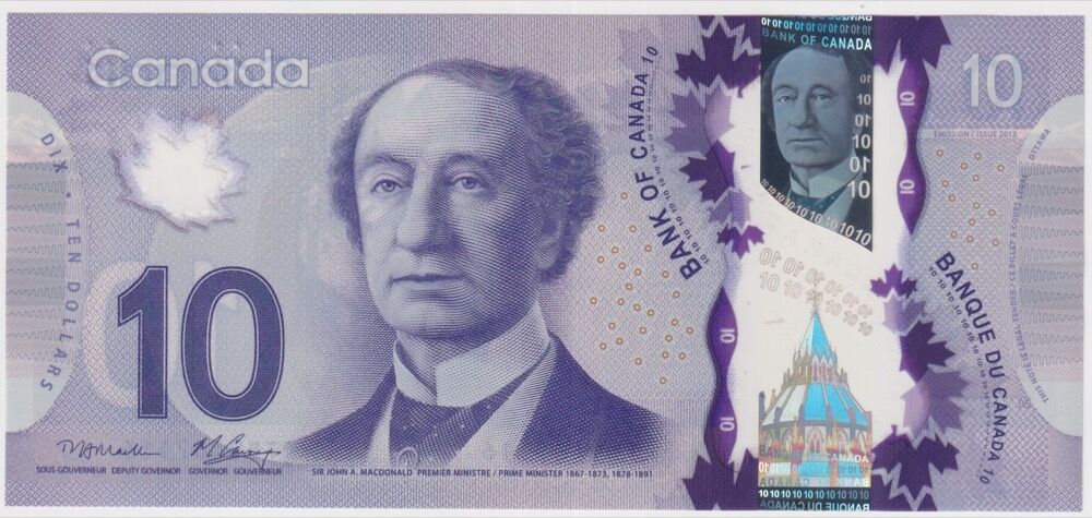 Canada 2013 10 Dollars Macklem/Carney P#107c Uncirculated product image