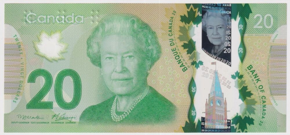 Canada 2012 20 Dollars Macklem/Carney P#108a Uncirculated product image