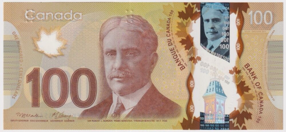 Canada 2011 100 Dollars Macklem/Carney P#110a Uncirculated product image