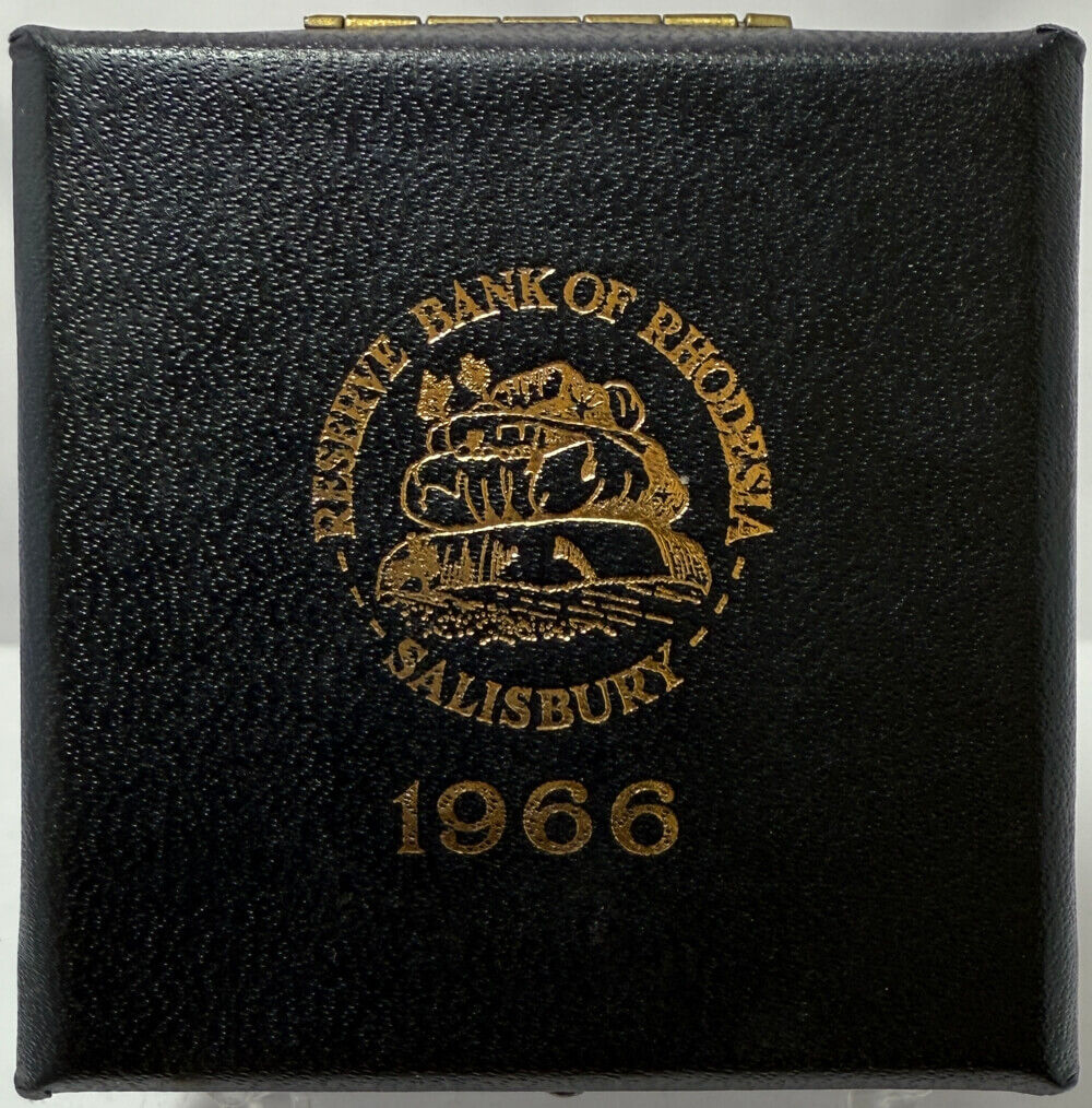 Rhodesia 1966 Gold Proof 1 Pound KM#6 In Presentation Case product image