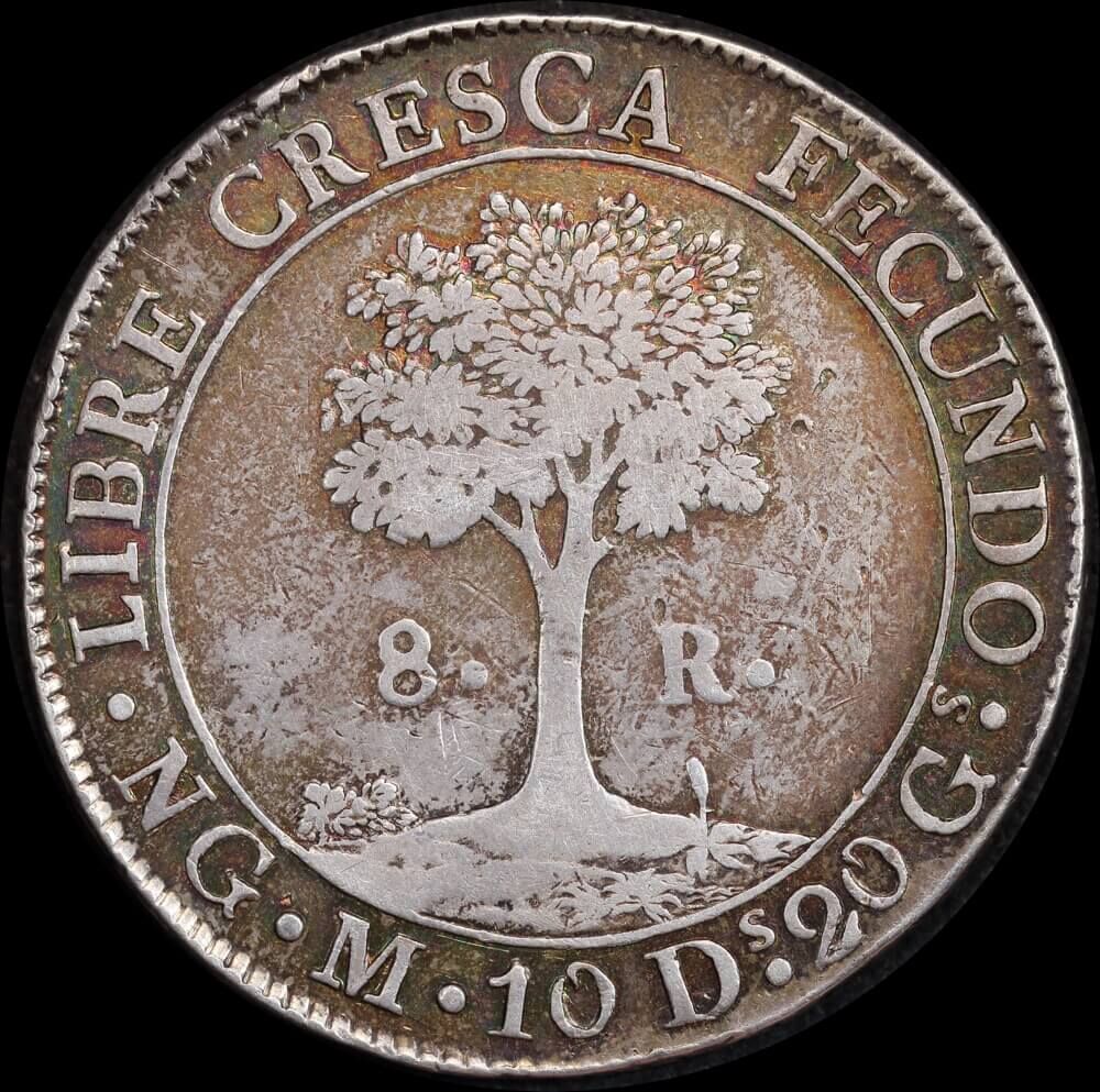 Guatemala 1824 Silver 8 Reales KM#4 Very Fine product image