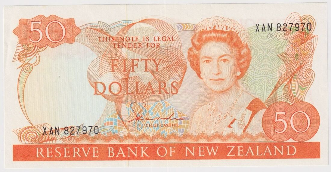 New Zealand 1981 $50 Note P#174a Uncirculated product image