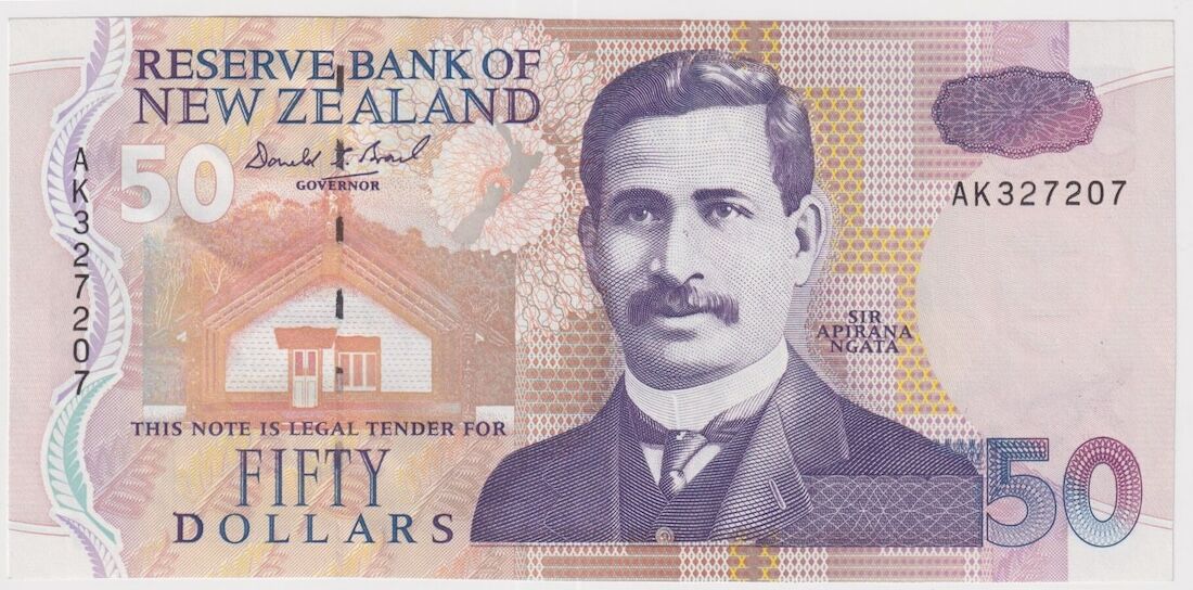 New Zealand 1992 $50 Note P#180 Uncirculated product image