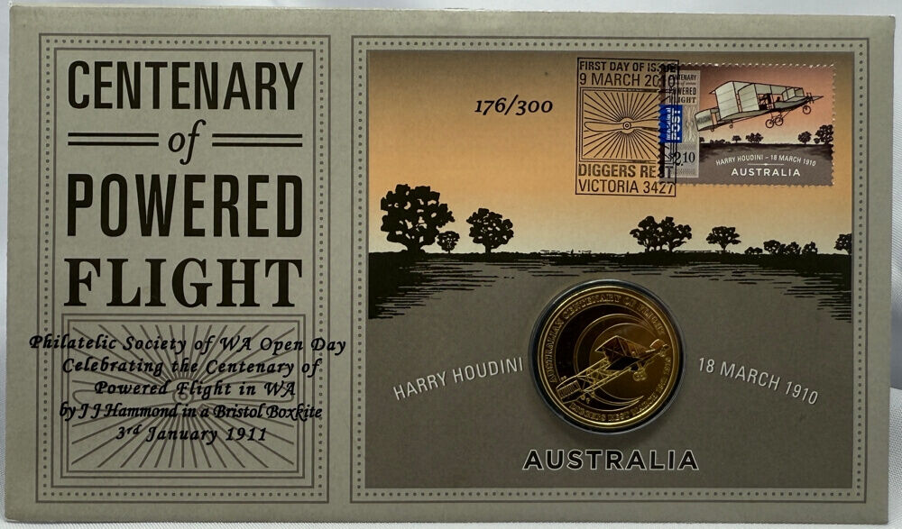 2010 $1 PNC Centenary of Powered Flight - Philatelic Society of WA Open Day product image