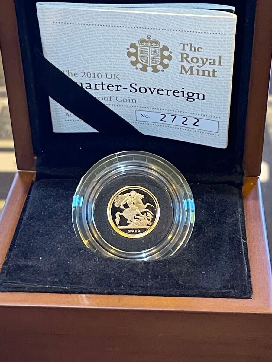 2010 Gold Proof Quarter Sovereign product image