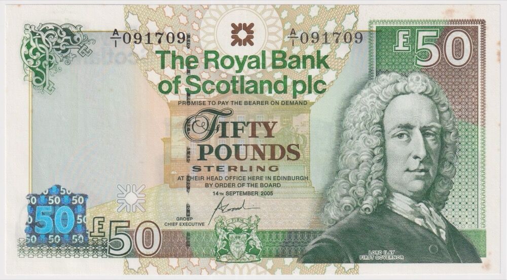 Scotland 2005 50 Pounds P#367 Uncirculated product image