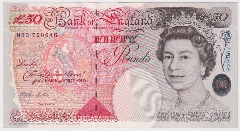 Great Britain 1999 50 Pounds P#388b Uncirculated product image