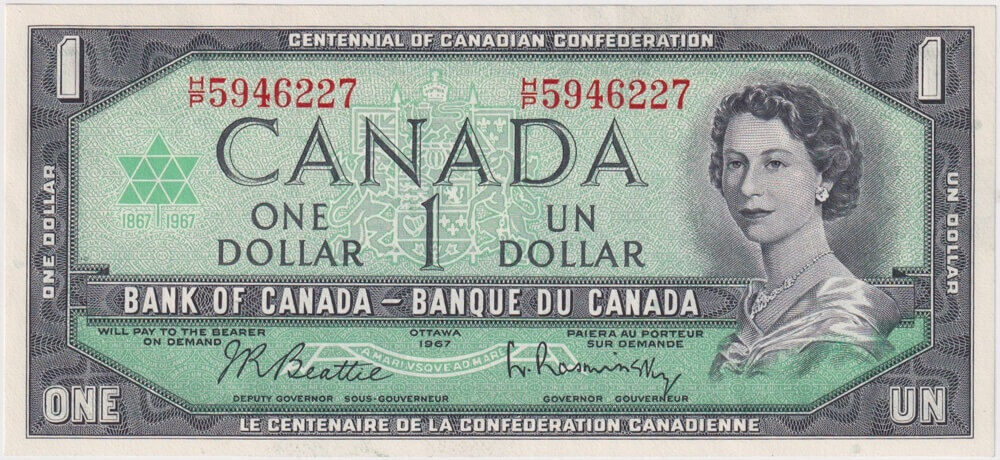 Canada 1967 1 Dollar P# 84 Uncirculated product image