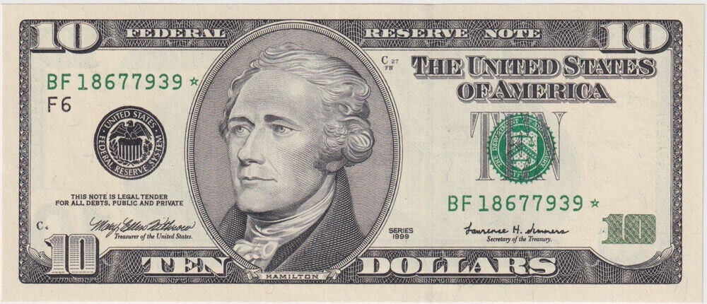 United States 1999 10 Dollar P# 506 Uncirculated product image