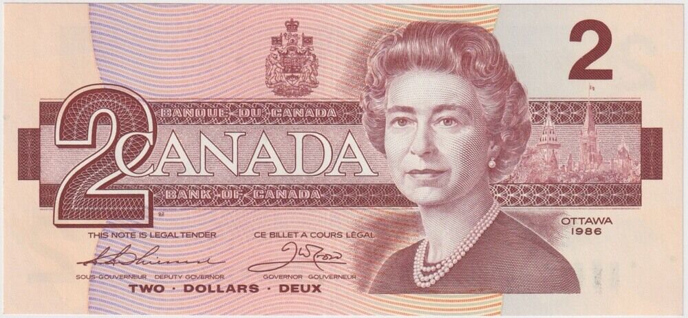 Canada 1986 2 Dollar P#94b Uncirculated product image