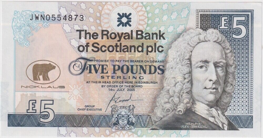 Royal Bank of Scotland 2005 5 Pounds P#365 Uncirculated - Jack Nicklaus product image