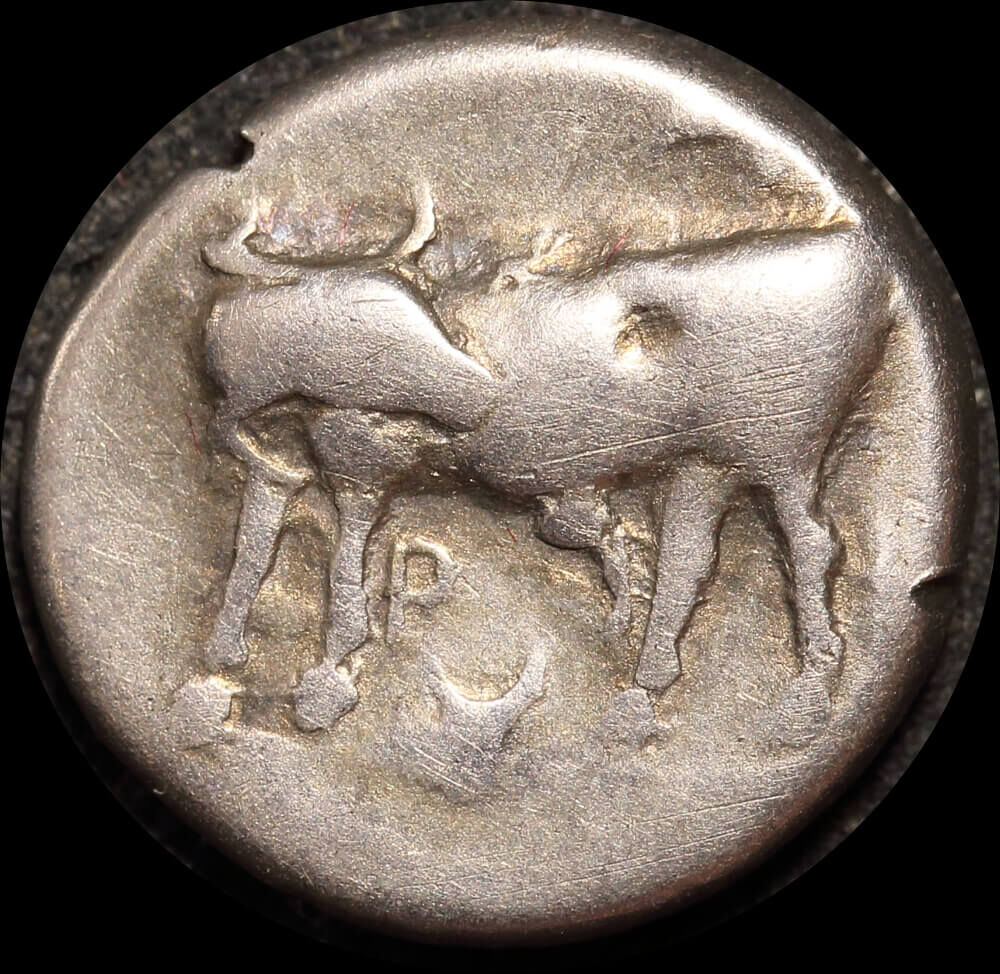 Parion (Mysia) 400 ~ 300 BC Silver Hemidrachm about VF product image