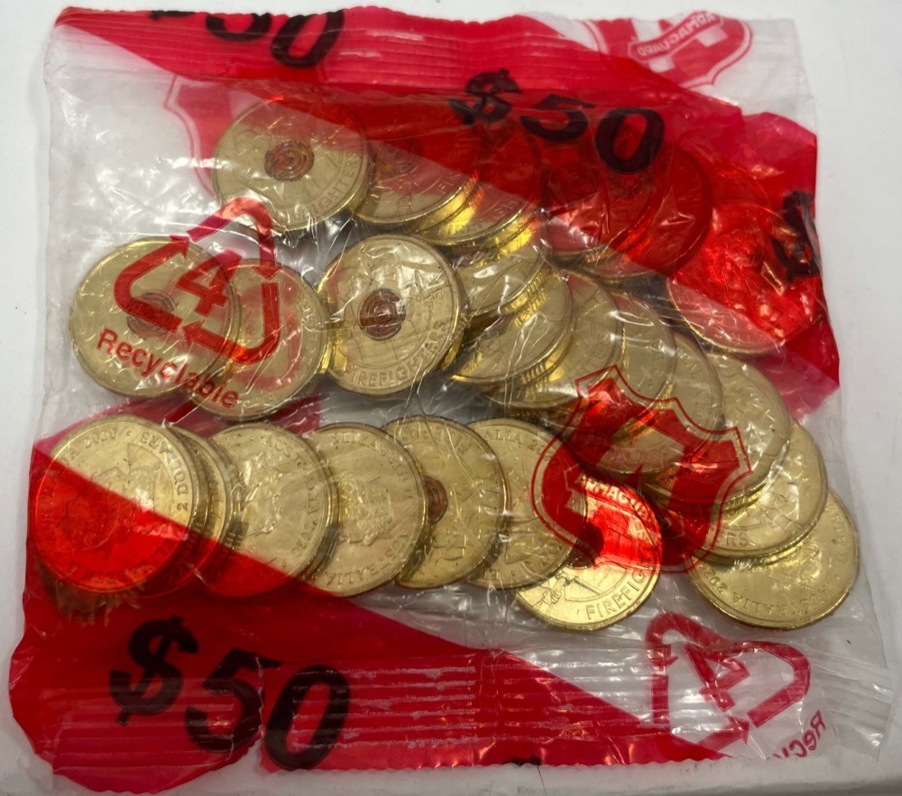 2020 Coloured $2 Security Bag of 25 Coins - Firefighters  product image