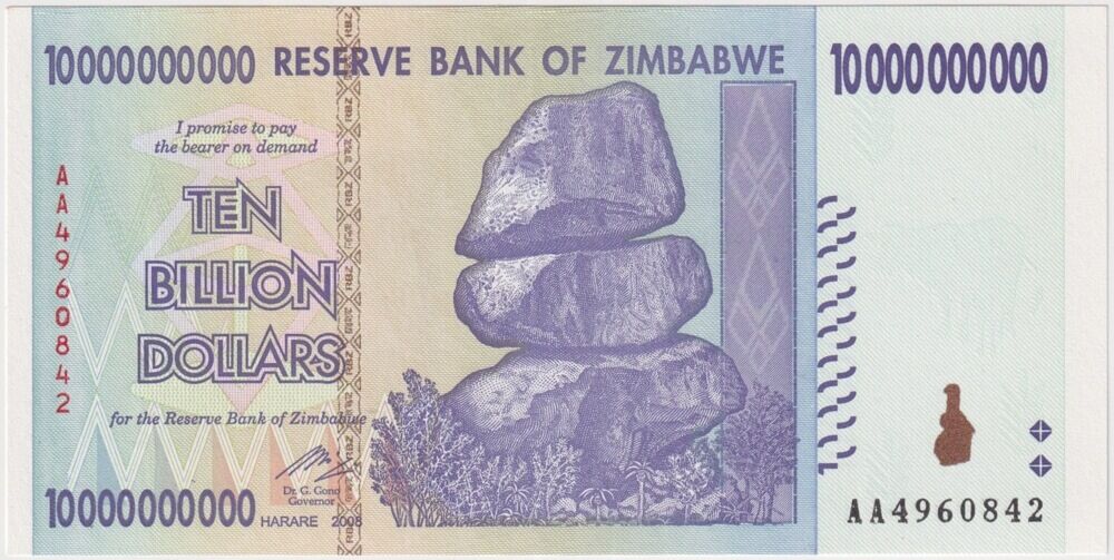 Zimbabwe 2008 10 Billion Dollars P#85 Uncirculated product image