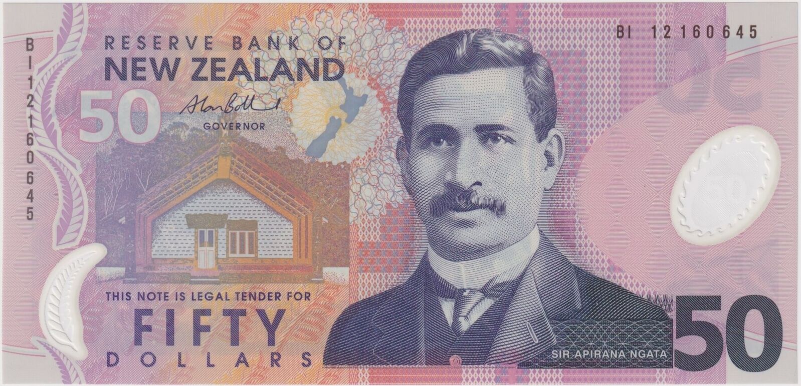 New Zealand 2012 50 Dollars P#188b Uncirculated product image