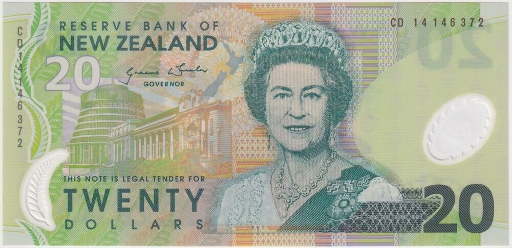 New Zealand 2014 20 Dollars P#187c Uncirculated product image