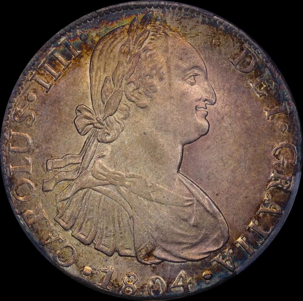 Peru 1804-L JP Silver 8 Reales Charles IV KM#97 PCGS MS62 product image