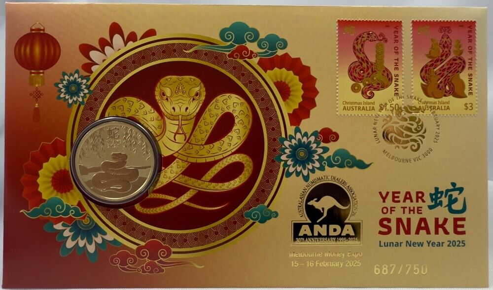 2025 $1 PNC Melbourne Money Expo Lunar Year of The Snake product image