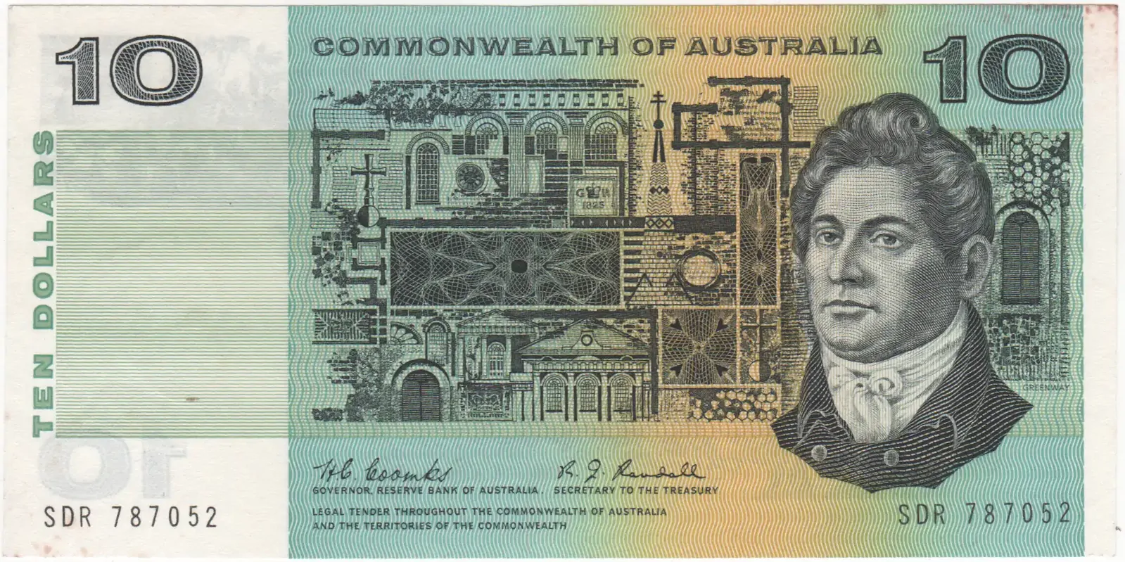 1967 $10 Note Coombs/Randall SDR 1st Prefix R302F Extremely Fine product image