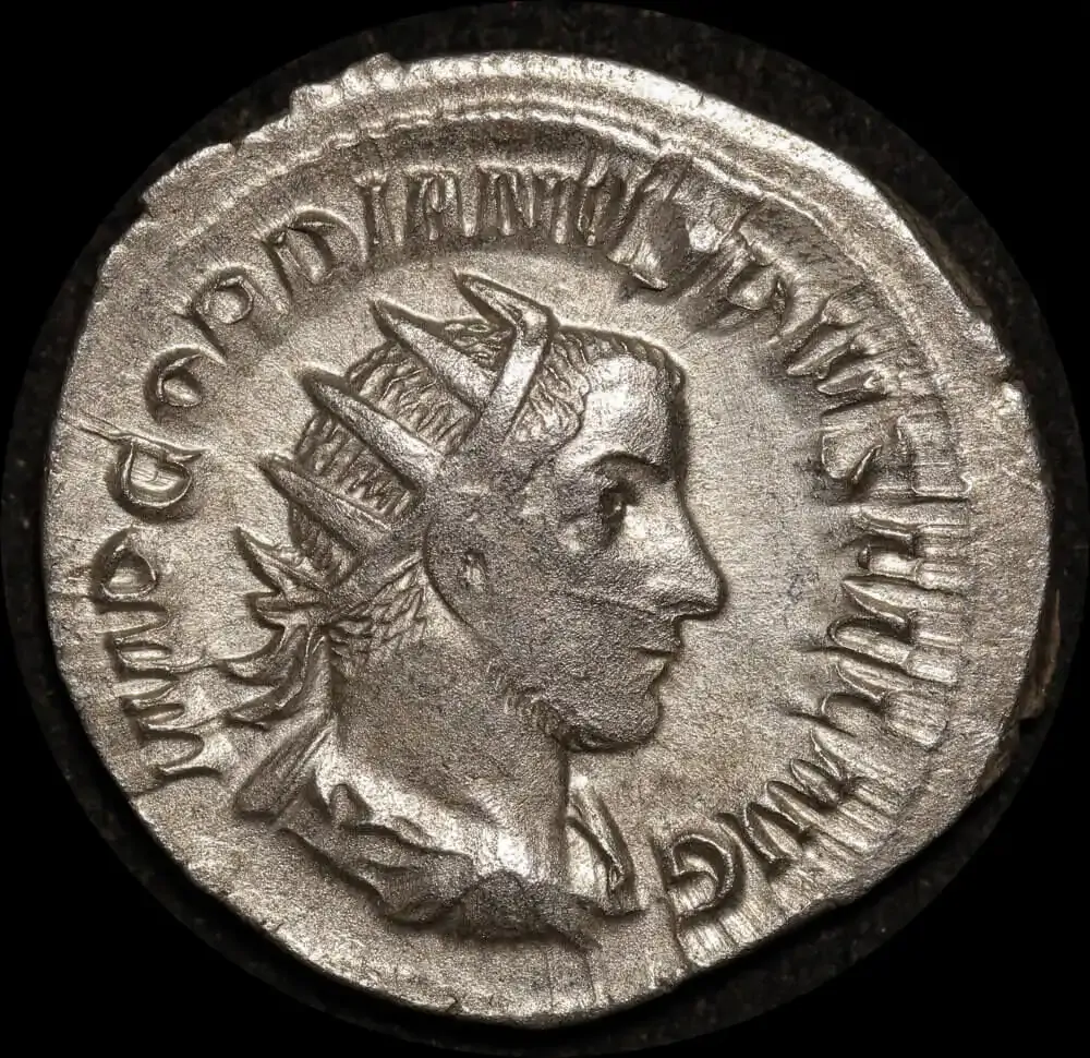 Ancient Rome (Imperial) 243 - 244 CE Gordian III Silver Antoninianus RIC IV 148 About EF product image