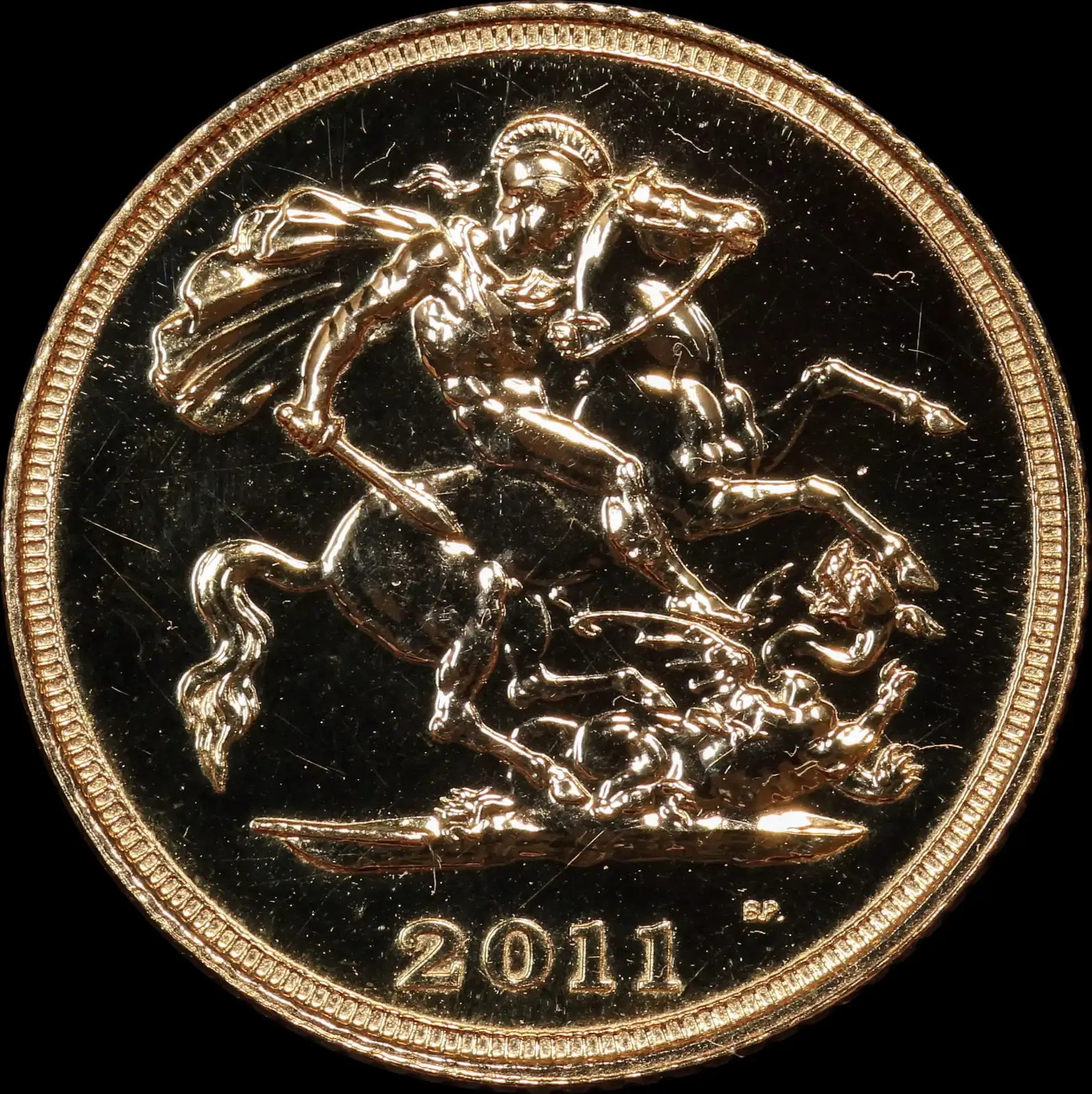 2011 Gold Half Sovereign Elizabeth II S# 4435 Choice Uncirculated product image