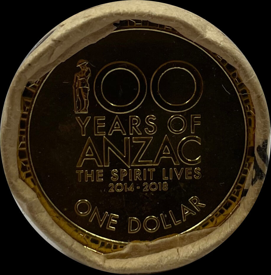 2016 One Dollar Mint Roll 100 Years of ANZAC Spirit - Heads / Tails product image