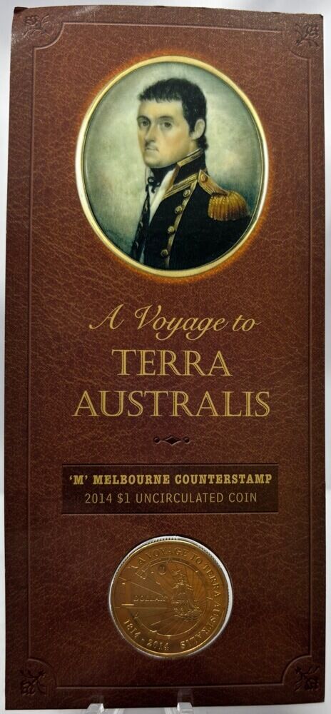 2014 $1 Uncirculated Coin in Card Terra Australis - Melbourne Counterstamp product image