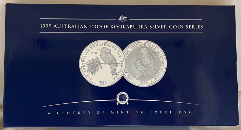 1999 Silver 2 Coin Set 10oz Kookaburra Coins P100 Privy product image