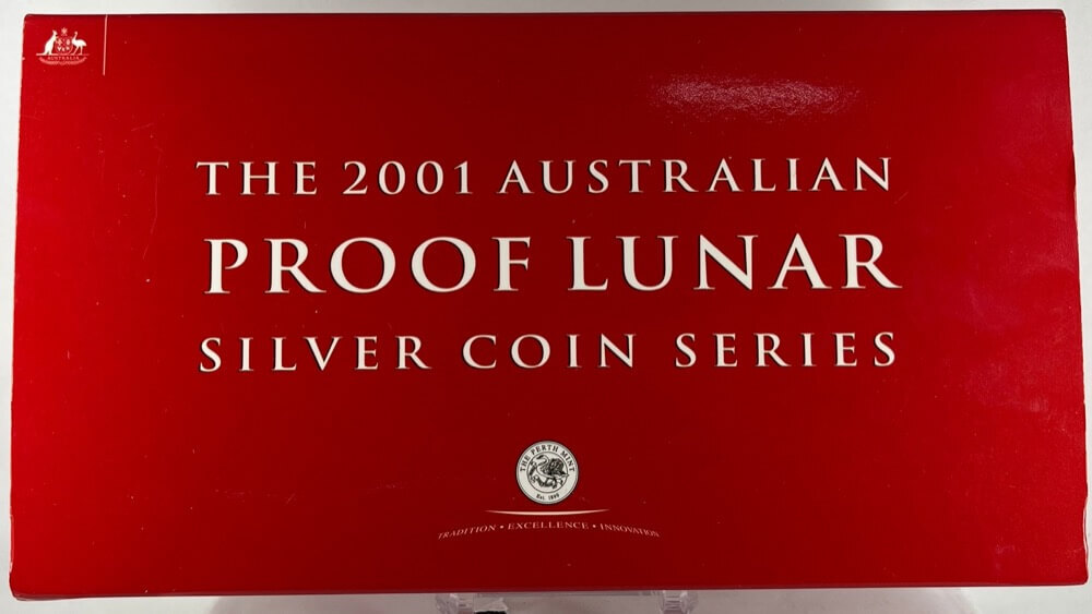 2001 Silver Lunar 3 Coin Proof Set - Snake product image