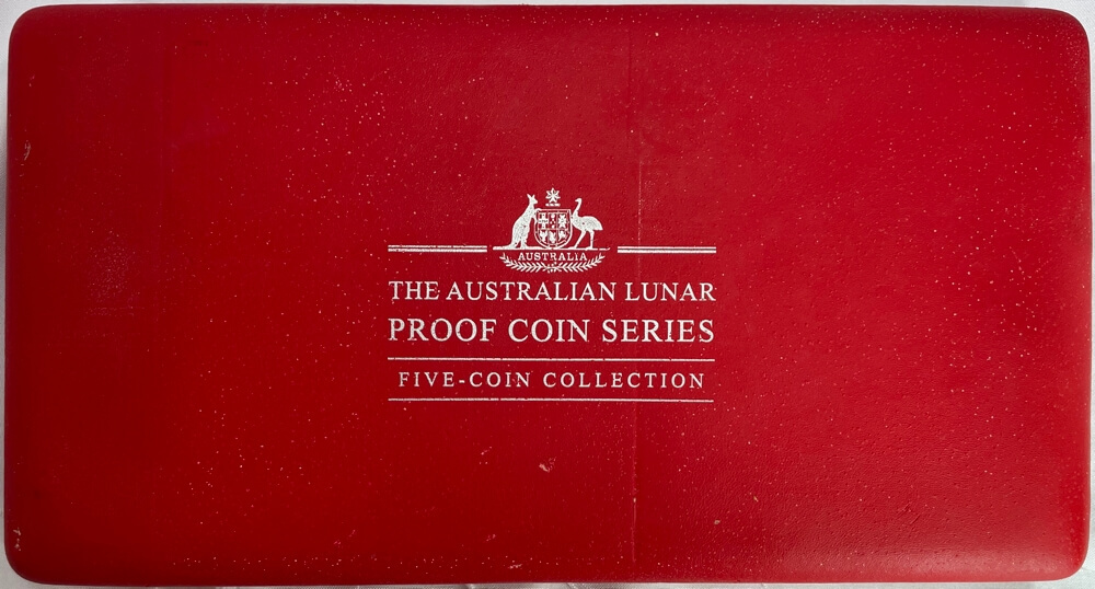 2001 Silver Lunar Five Coin Proof Set (1kg to 1/2oz) Series I Snake product image