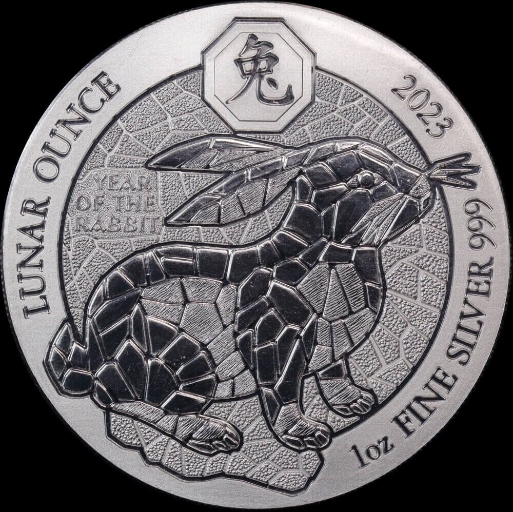 Rwanda 2023 Silver 50 Francs KM#232 Uncirculated - Lunar Year of The Rabbit product image